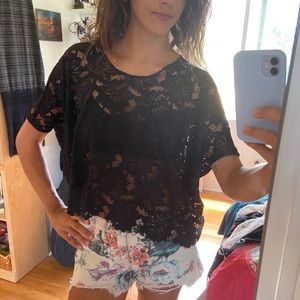 Black Lace Top